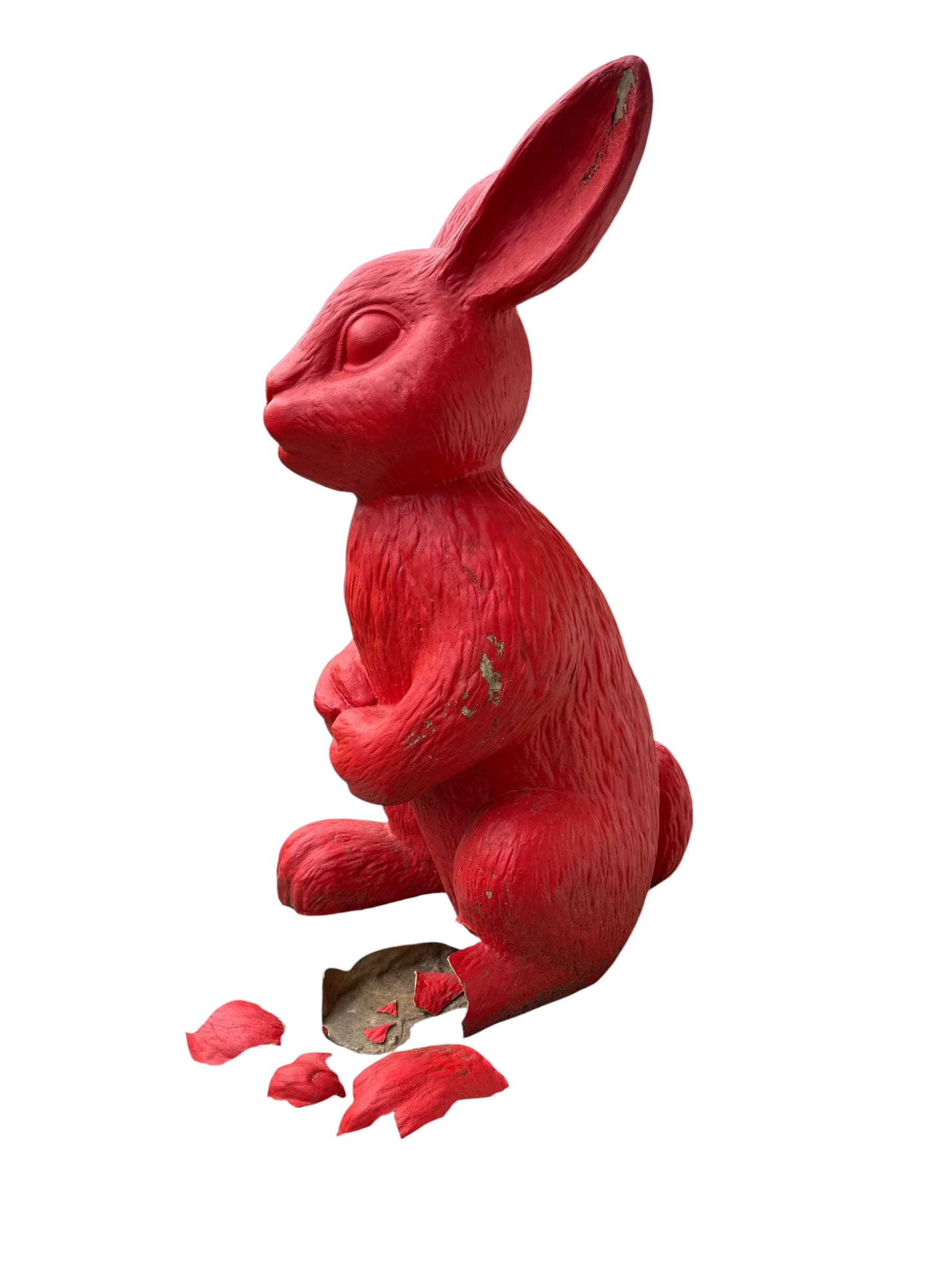 Lapin en résine - Avant restauration